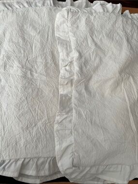 Lush Decor King Ruffle Pillow Shams White Farmhouse Cottage Set